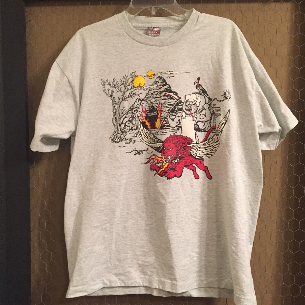 Vintage Official T-shirt of Mean BBQ Machine